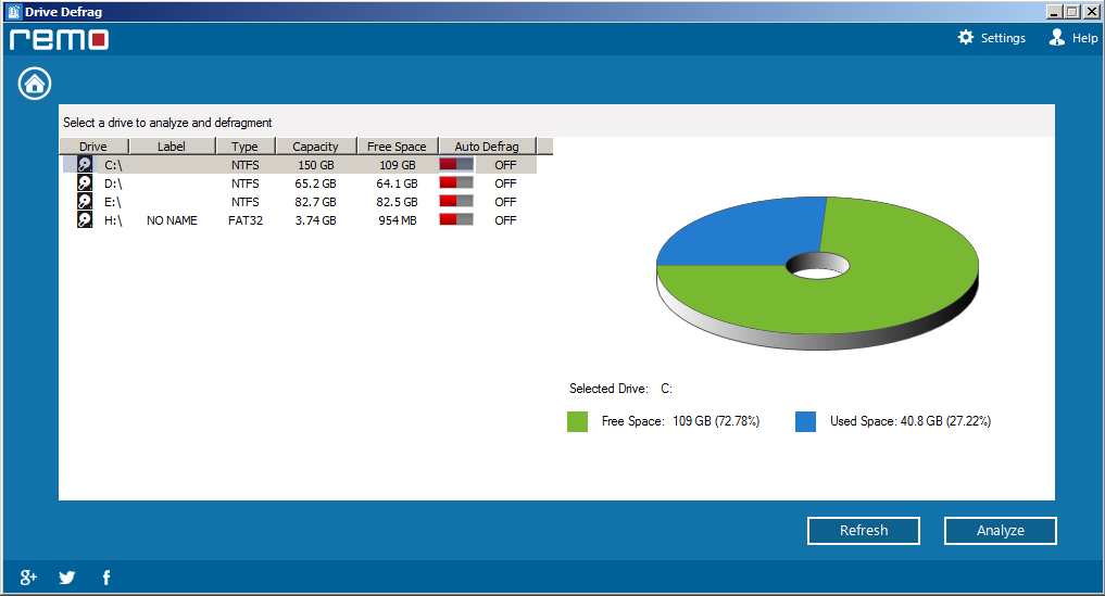 drive-utilization-main-screen