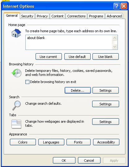 Delete Cookies